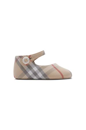 scarpa in cotone beige BURBERRY KIDS | 8090482A2205